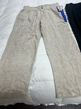 Briggs summer pants linen/cotton. Size L